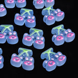 10pcs Cherry Frosted Transparent Acrylic Beads for Jewelry Making 5 Colors