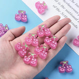 10pcs Cherry Frosted Transparent Acrylic Beads for Jewelry Making 5 Colors