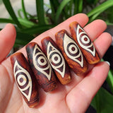 40mm Phoenix Eyes Dzi Agates Beads for Men Women Healing