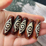 40mm Phoenix Eyes Dzi Agates Beads for Men Women Healing