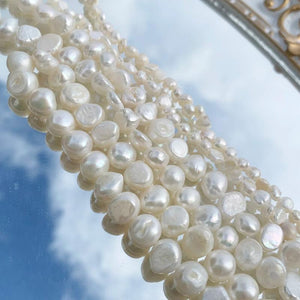 Irregular Shape Natural Freshwater Pearl Beads for Jewelry Making