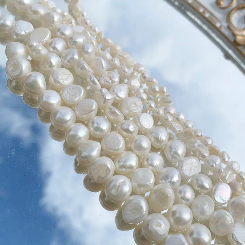 Irregular Shape Natural Freshwater Pearl Beads for Jewelry Making