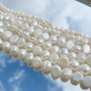 Irregular Shape Natural Freshwater Pearl Beads for Jewelry Making