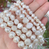 Irregular Shape Natural Freshwater Pearl Beads for Jewelry Making