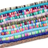 350Pcs 6mm Clay Beads Flat Round Loose Spacer Bead DIY Boho Jewelry