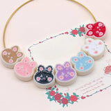 10Pcs Acrylic Rabbit Head Loose Beads For DIY Jewelry Making