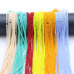 540Pcs 2MM Crystal Round Top Glass Loose Bead for Jewelry Making Bracelet DIY