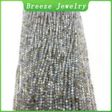 Faceted Gray Apatite Spinel Quartz Loose Beads 2/3/4mm