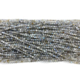 Faceted Gray Apatite Spinel Quartz Loose Beads 2/3/4mm