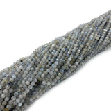 Faceted Gray Apatite Spinel Quartz Loose Beads 2/3/4mm