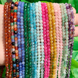 Gray Labradorite Stone Beads 2-4mm Round Spacer Bead for Jewelry Making 15''