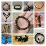 Yellow Tiger Eye Stone Beads Round Loose Spacer Beads for Jewelry Making DIY