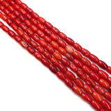 Red Coral Rice Beads Bulk Jewelry DIY Accessories
