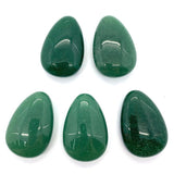 Green Aventurine Water Drop Cabochon 31x46mm DIY Ring Making