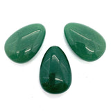 Green Aventurine Water Drop Cabochon 31x46mm DIY Ring Making