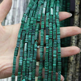 Natural Stone Rectangle Bead Agates Malachite Beads for Jewelry Making