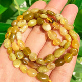 6-8mm Natural Yellow Opal Loose Stone Beads 15inch