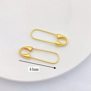 Gold-Plated Copper Creative Pin 2pcs DIY Earring Jewelry Findings
