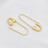 Gold-Plated Copper Creative Pin 2pcs DIY Earring Jewelry Findings