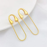 Gold-Plated Copper Creative Pin 2pcs DIY Earring Jewelry Findings