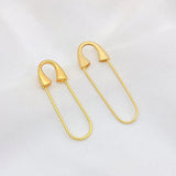 Gold-Plated Copper Creative Pin 2pcs DIY Earring Jewelry Findings