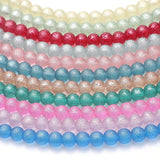 8MM Crystal Glass Matte Spacer Beads for DIY Jewelry Making