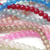 8MM Crystal Glass Matte Spacer Beads for DIY Jewelry Making