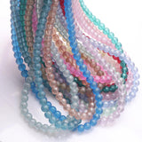8MM Crystal Glass Matte Spacer Beads for DIY Jewelry Making