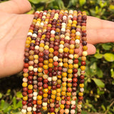 Faceted Mixed Mookaite Gems Stone 3-4mm Spacer Beads 15''