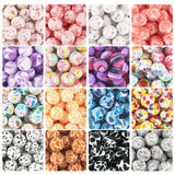 Kovict 10Pcs 15MM Leopard Round Silicone Beads Baby Food DIY Jewelry Accessories