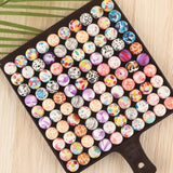 Kovict 10Pcs 15MM Leopard Round Silicone Beads Baby Food DIY Jewelry Accessories