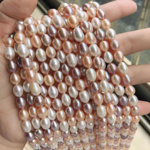 7-8mm Rice Shape Freshwater Pearl Strand for Jewelry Making
