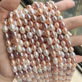 7-8mm Rice Shape Freshwater Pearl Strand for Jewelry Making