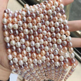 7-8mm Rice Shape Freshwater Pearl Strand for Jewelry Making