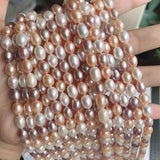 7-8mm Rice Shape Freshwater Pearl Strand for Jewelry Making