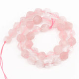 Pink Quartz Faceted Round Beads 6 8 10mm for DIY Bracelets