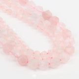 Pink Quartz Faceted Round Beads 6 8 10mm for DIY Bracelets