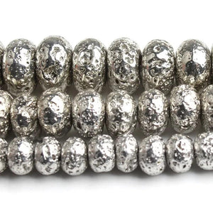 6/8/10mm Silver Hematite Stone Beads for DIY Bracelet