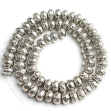 6/8/10mm Silver Hematite Stone Beads for DIY Bracelet