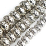 6/8/10mm Silver Hematite Stone Beads for DIY Bracelet