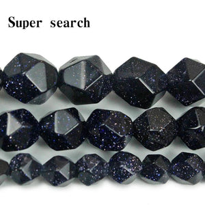 Sand Stone Cut Face Spacer Beads 15'' Strand 6/8/10mm