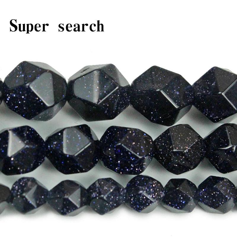 Sand Stone Cut Face Spacer Beads 15'' Strand 6/8/10mm