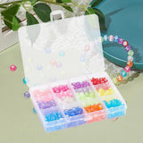600Pcs Round Acrylic Letter Beads Mixed 12Colors for DIY Key Chains