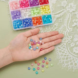 600Pcs Round Acrylic Letter Beads Mixed 12Colors for DIY Key Chains