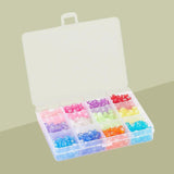 600Pcs Round Acrylic Letter Beads Mixed 12Colors for DIY Key Chains