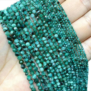 Green Labradorite Stone Round Beads for DIY Jewelry Making 2MM 3MM 4MM
