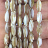 Mother of Pearl Shell Rice Loose Beads Jewelry G8216