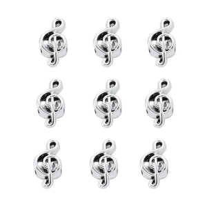10pcs Hollow Note Shape Beads For Jewelry Making