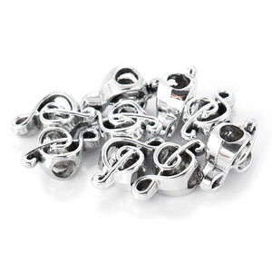 10pcs Hollow Note Shape Beads For Jewelry Making