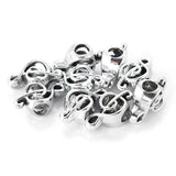 10pcs Hollow Note Shape Beads For Jewelry Making
